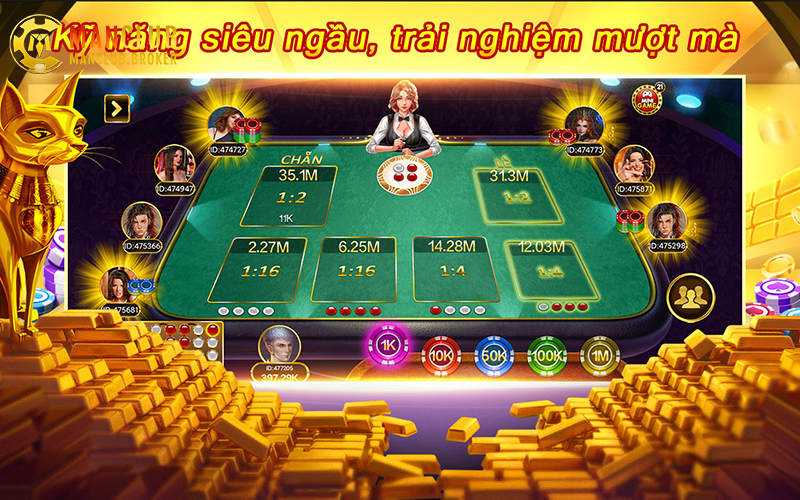 Bảng tỷ lệ thưởng theo từng cửa tại xóc đĩa Manclub